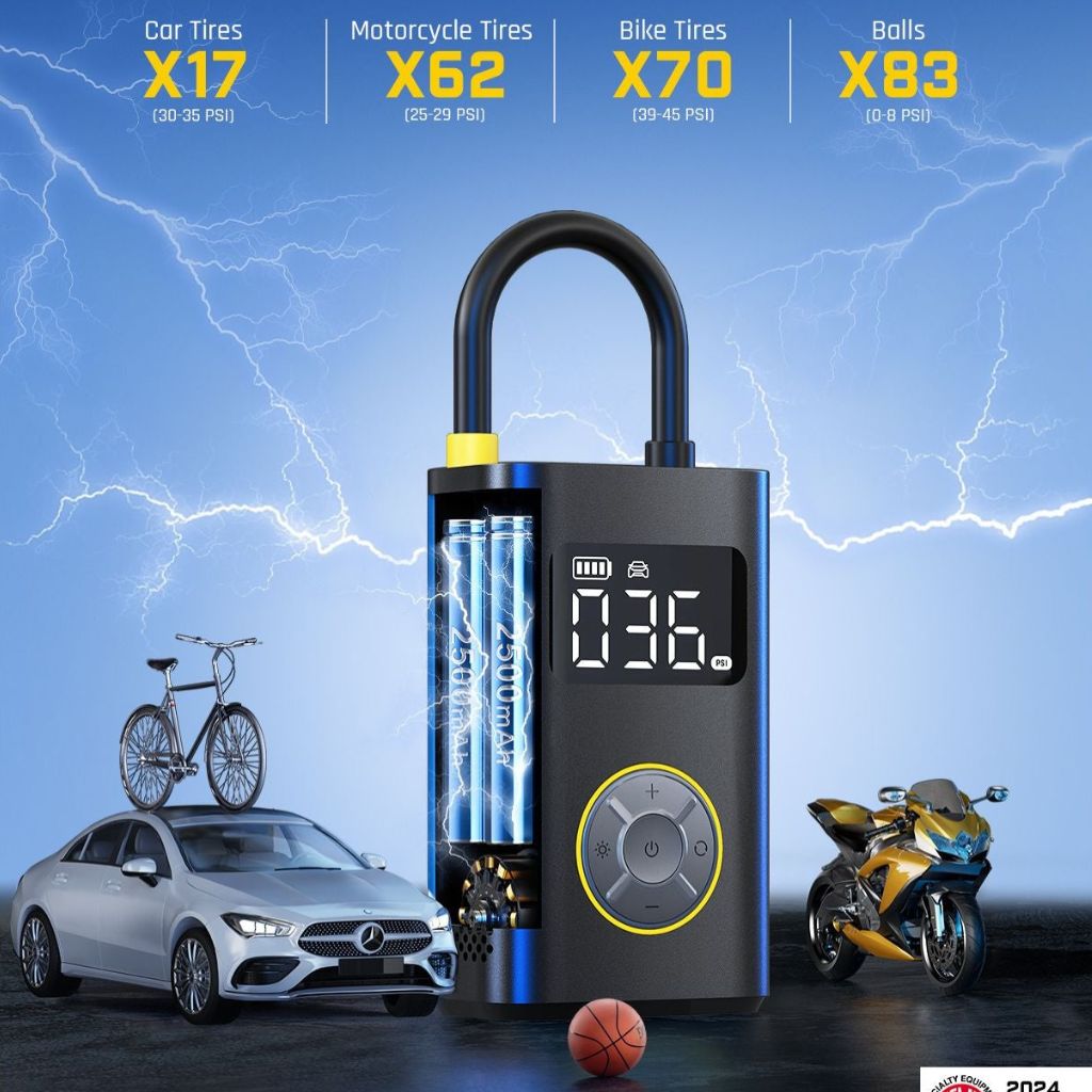 Feels Glow™ Portable Tire Inflator