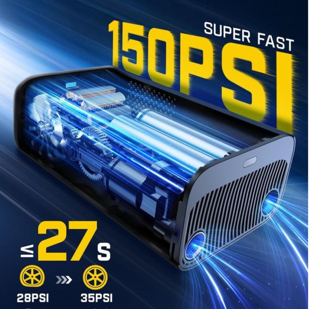 Feels Glow™ Portable Tire Inflator